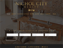 Tablet Screenshot of nicholcityrealty.com